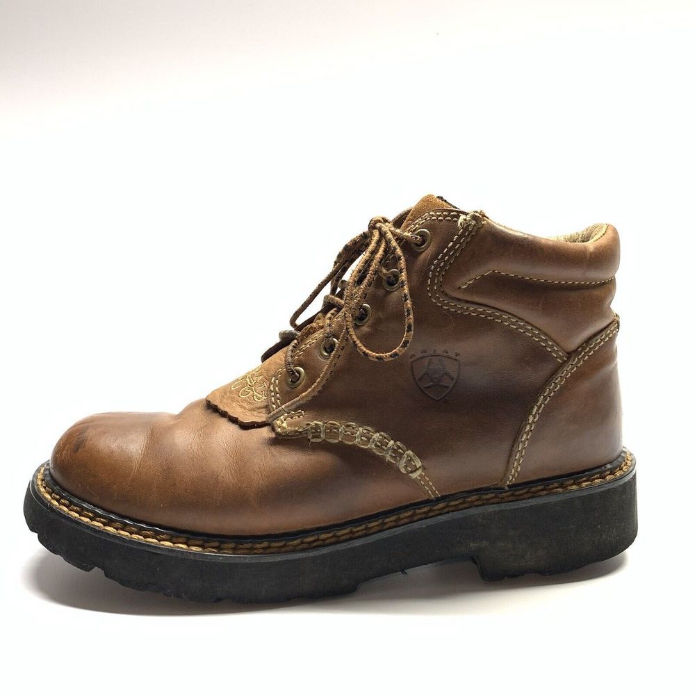 Ariat Tan Leather Ankle Booties